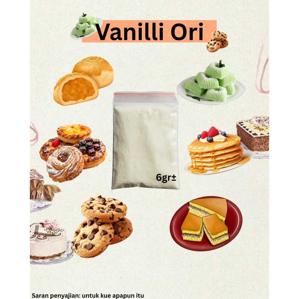 VANILA JERMAN rasa ORI / Vanili bubuk / Vanila ORI / rasa vanila