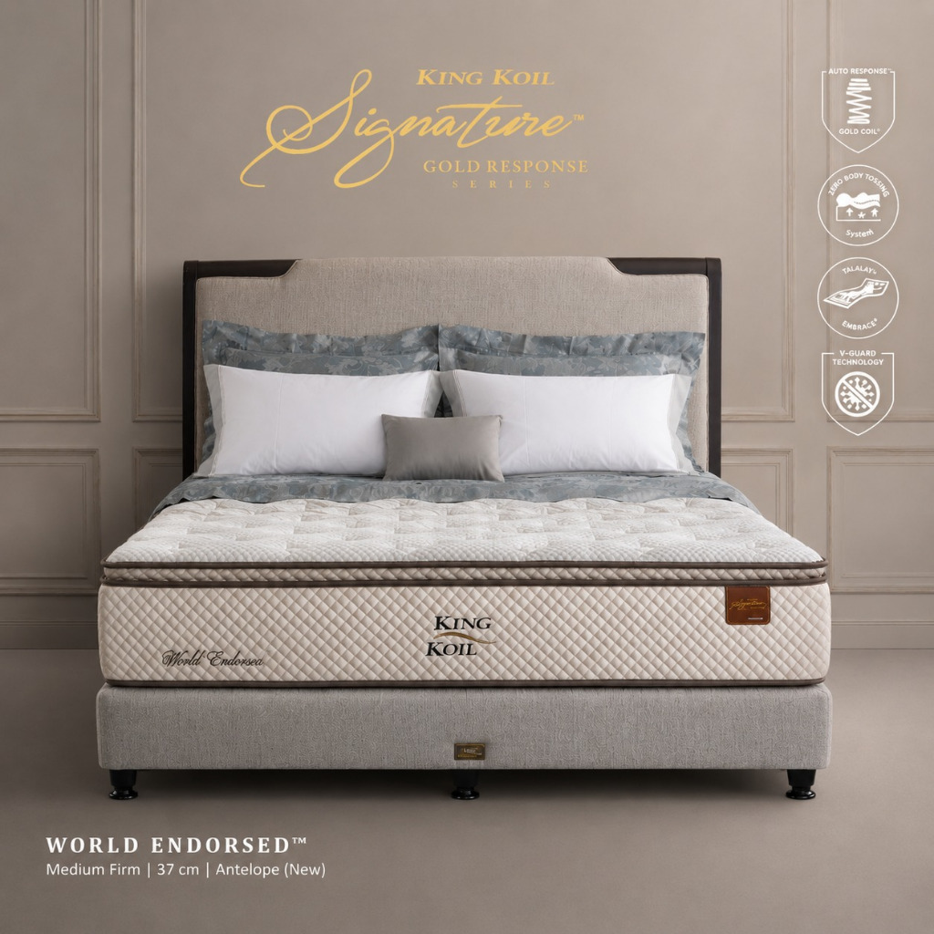 full set kasur springbed king koil world endorsed