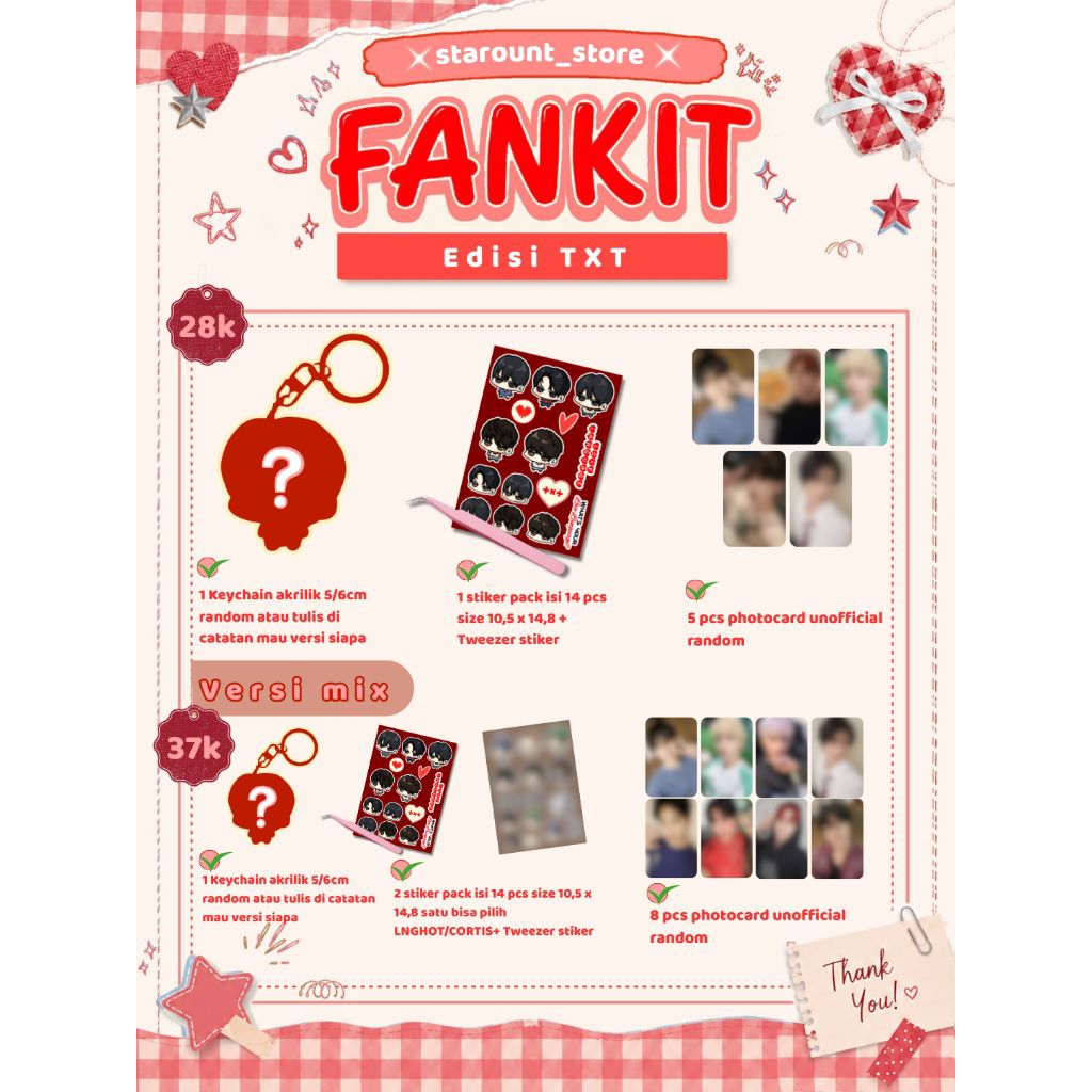 FANKIT MINI TXT ERA LOVE LANGUAGE FANART ORIGINAL BY STAROUNT