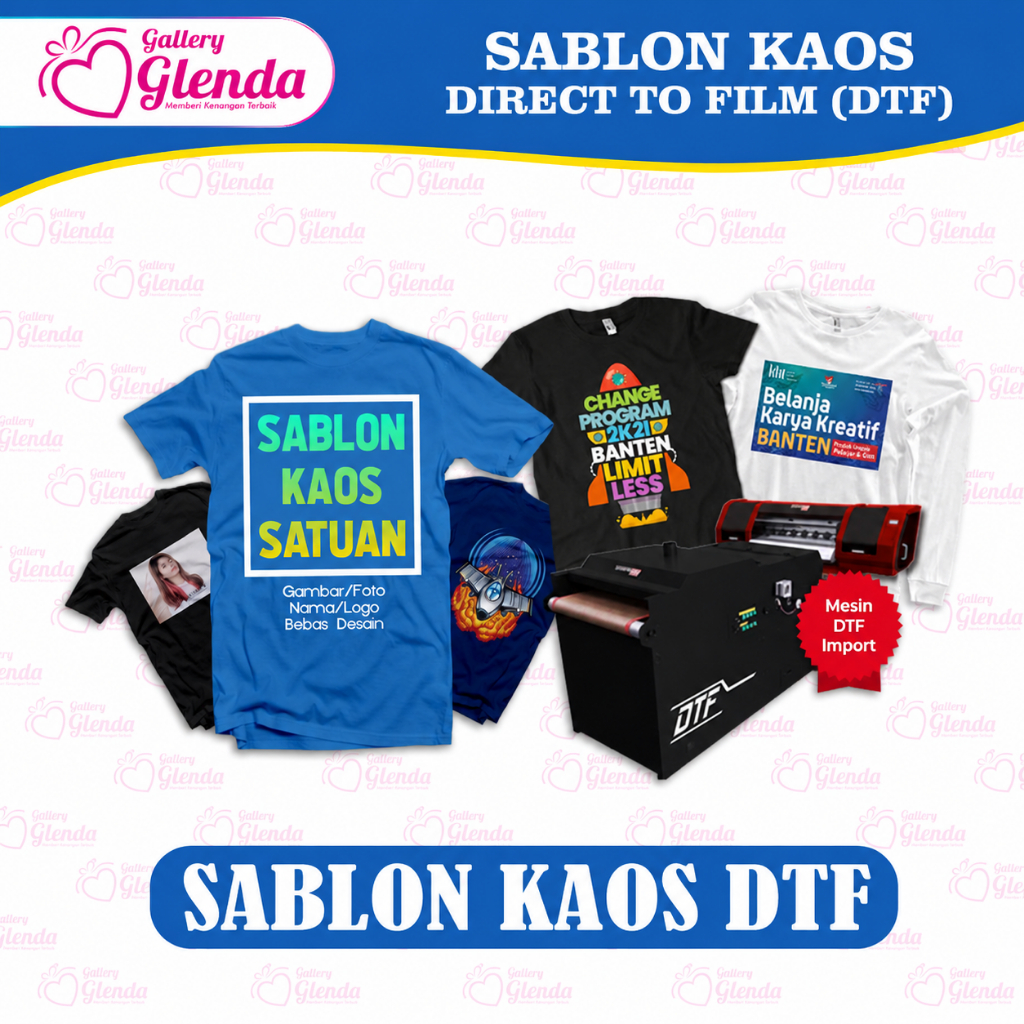 sablon dtf meteran sablon DTF A4 A3 logo sablon satuan sablon dtf sablon dtf setrika sablon dtf cust