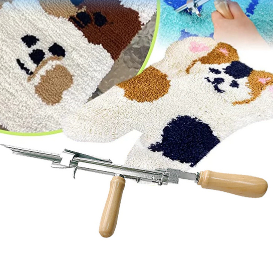 Alat Jahit Karpet DIY Tufting Machine Carpet Tufting Gun Trimmer Manual Cut Loop Pile