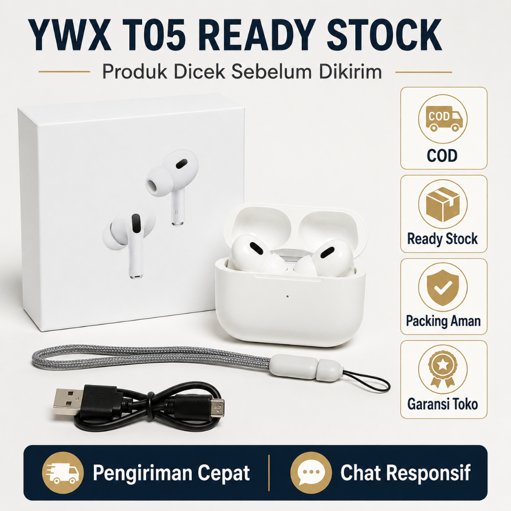 [COD]Headset Bluetooth TWS Earphone Wireless headset bluetooth mic HiFi Stereo Super Bass Mic untuk 