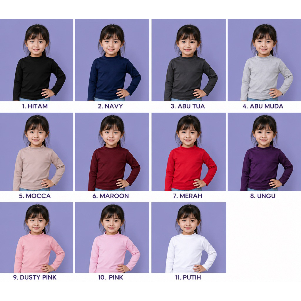 Manset anak / dalaman anak panjang / Manset kids /  baju anak panjang