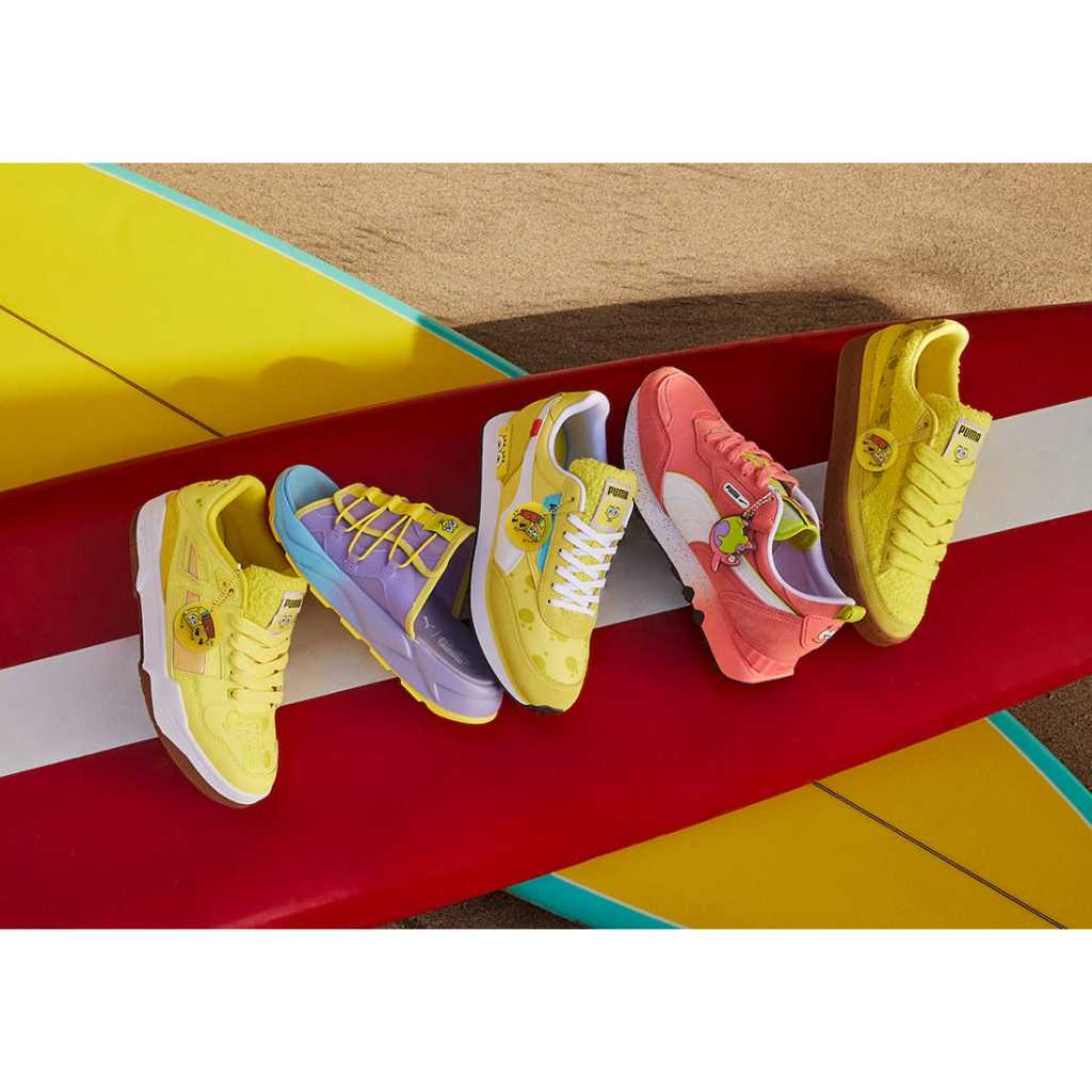 Sepatu Casual Sneakers Puma x Sponge Bob Squarepants Patrick Kids 2nd with Box RARE Original