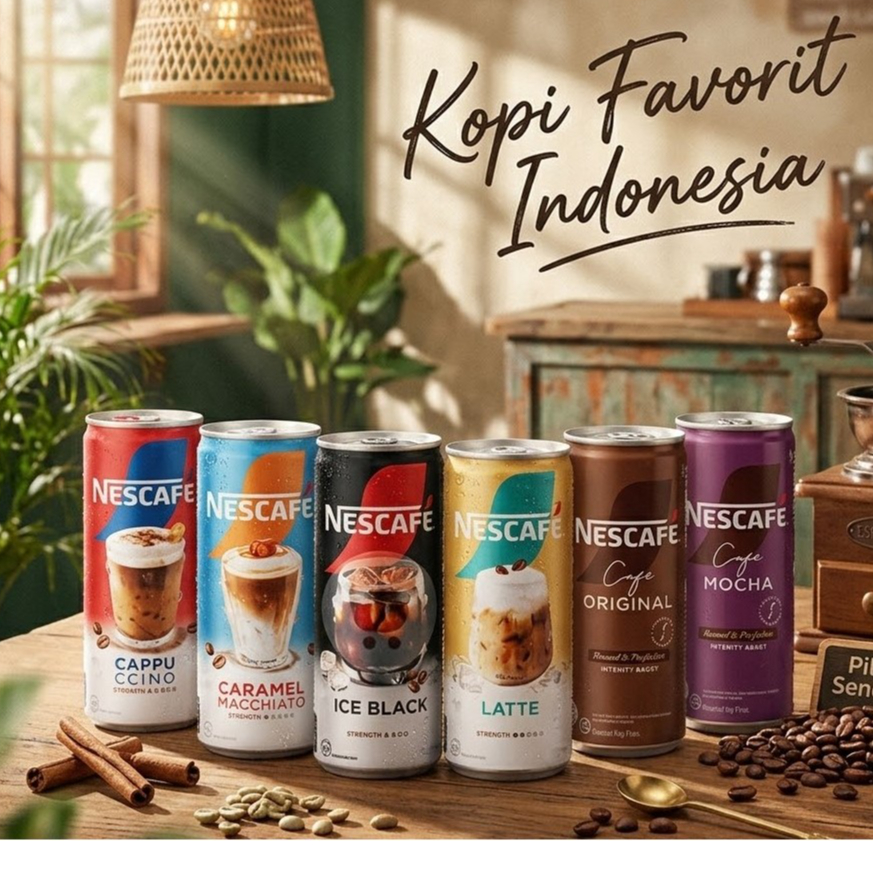 KOPI NESCAFE 220ML / NESCAFE KOPI INSTAN 220ML / KOPI NESCAFE KALENG