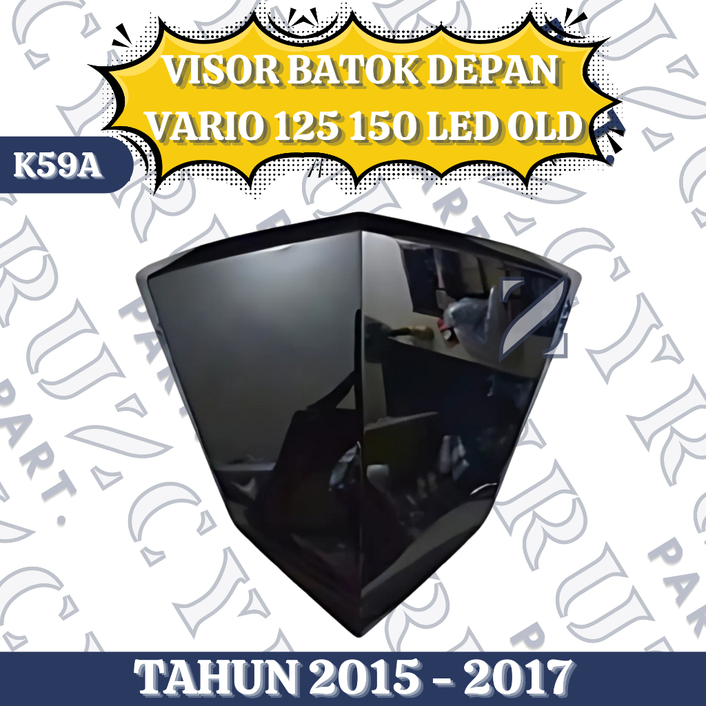 Visor windshield batok depan atas Vario 150 125 LED OLD K59A Tahun 2015 2016 2017