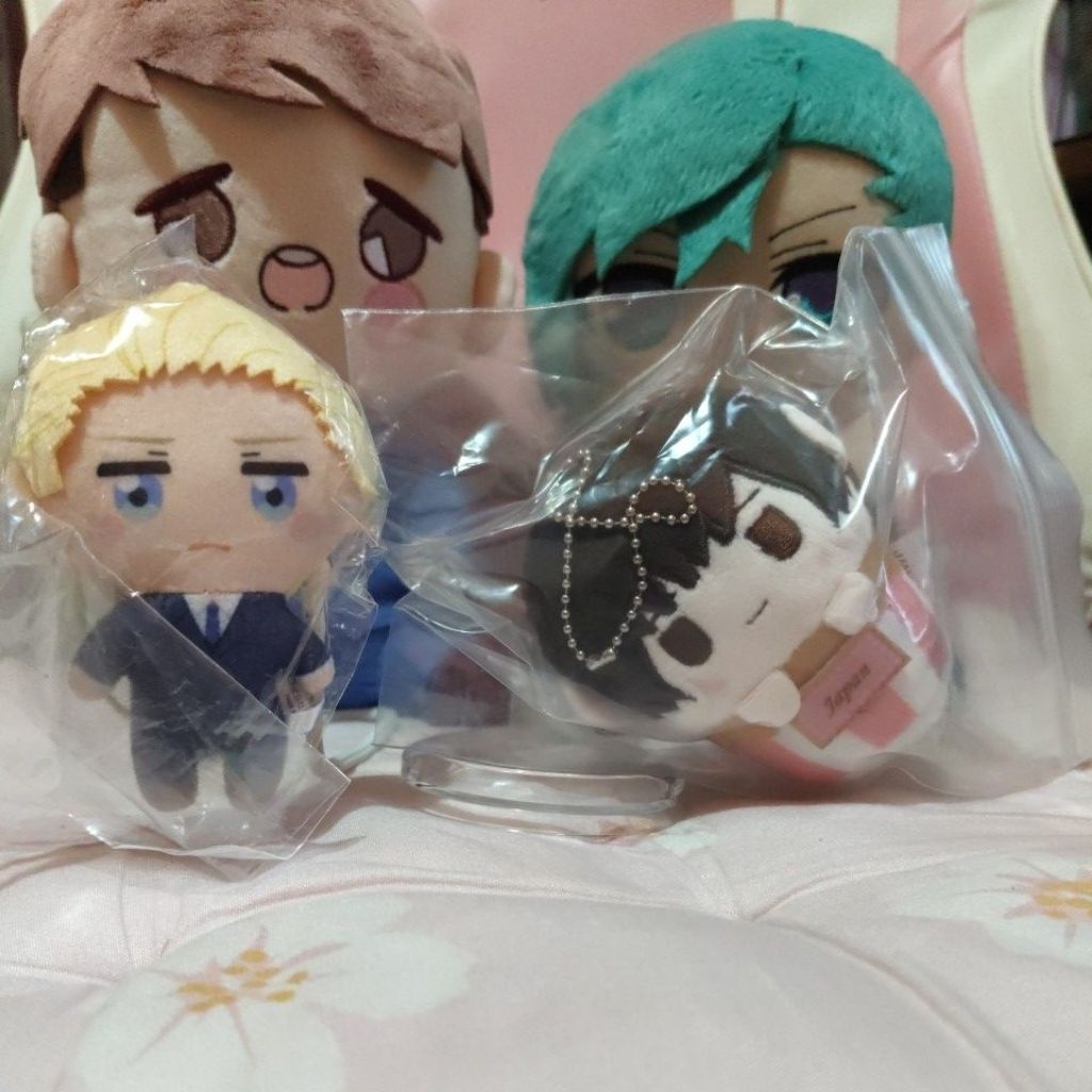 [official] hetalia merch keychain pin plush keychain