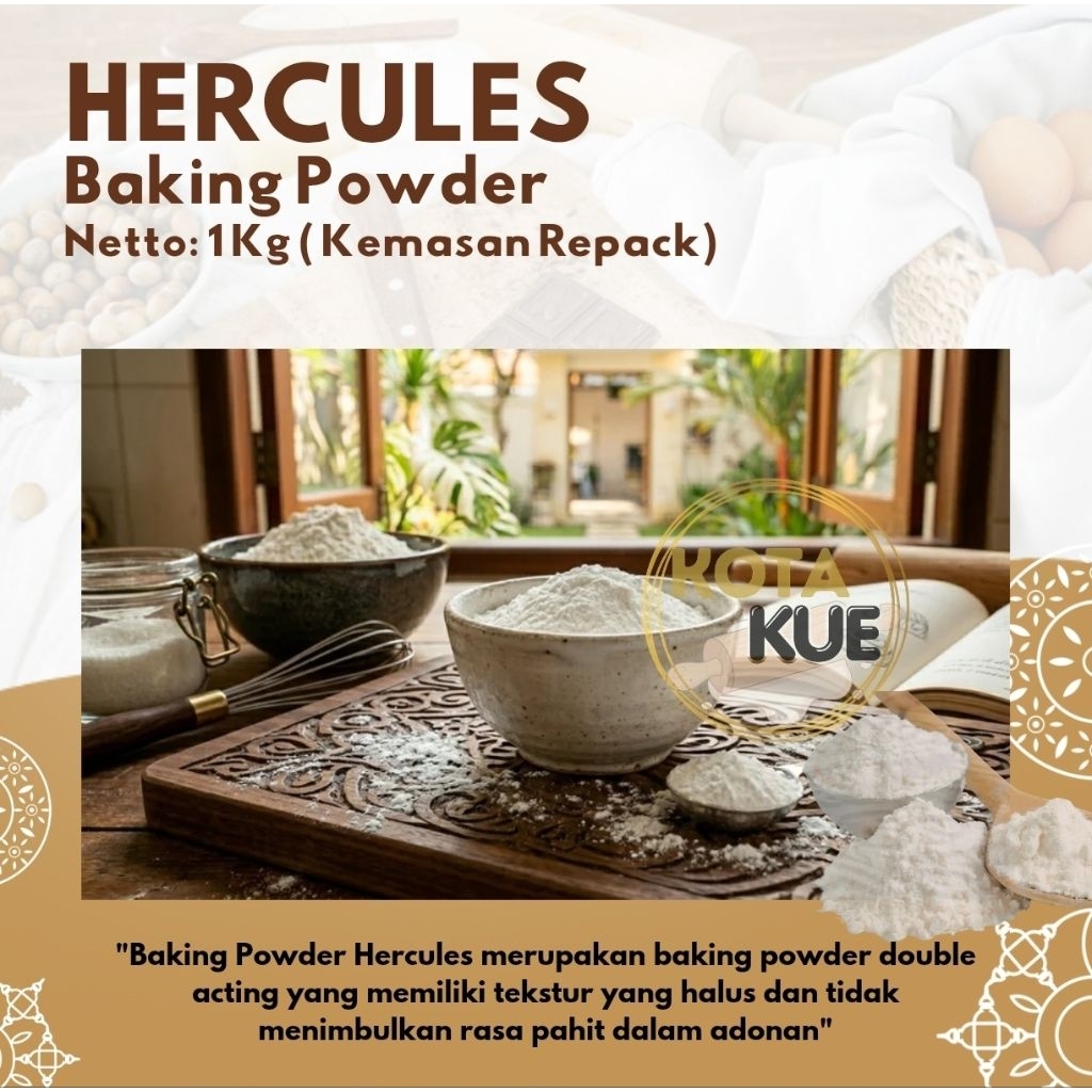 Baking powder HERCULES 1 kg (repack)
