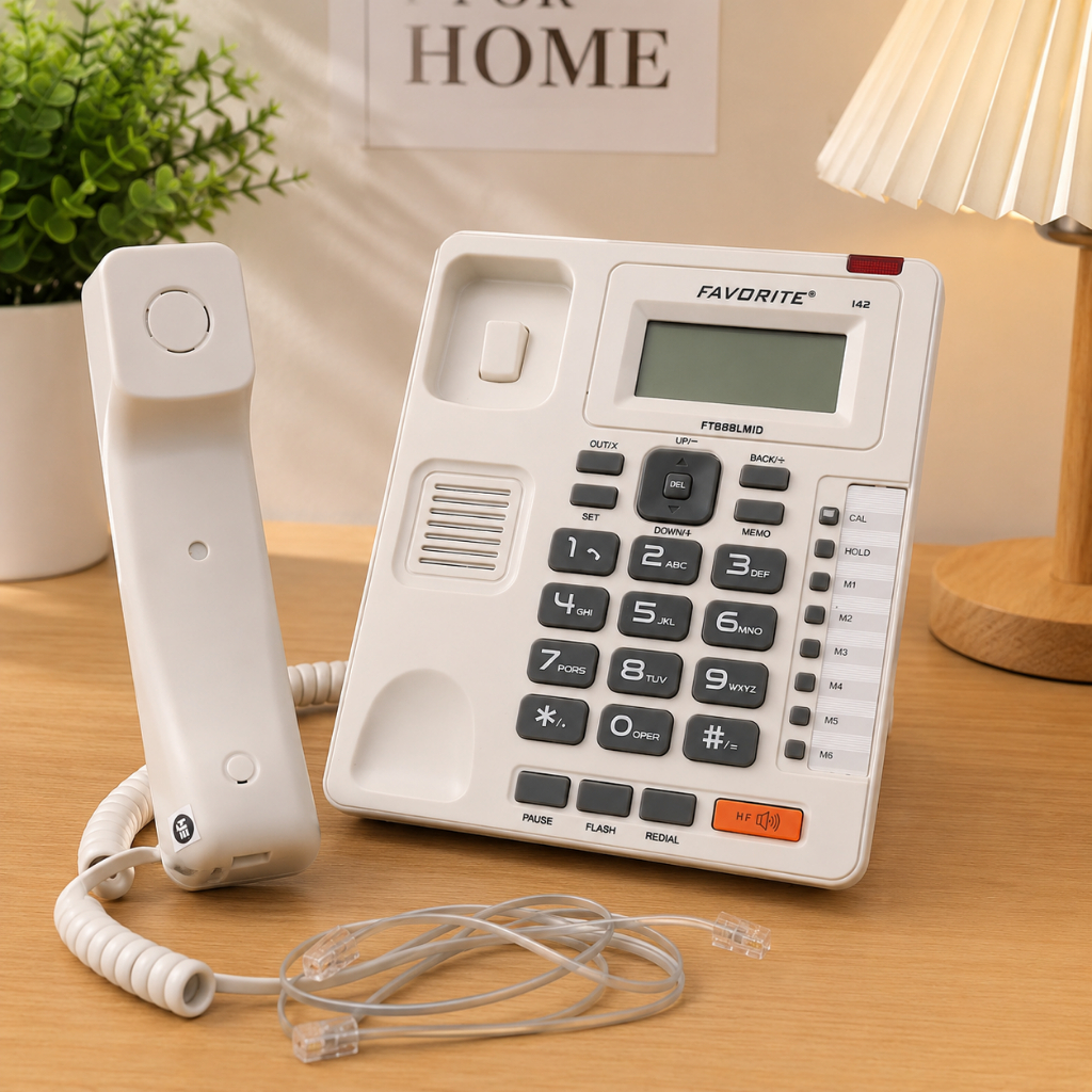 Telepon Rumah Caller ID LCD Favorite FT888LMID 142 Favorite Telephone