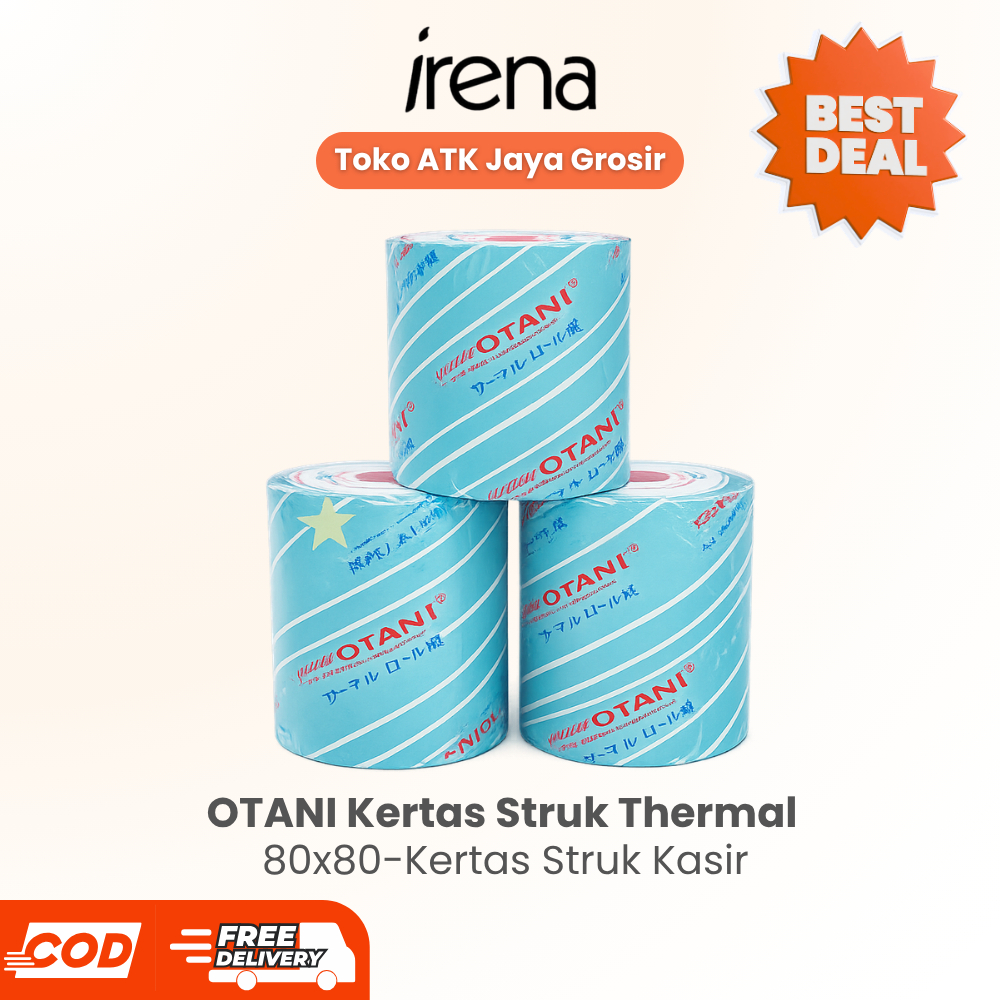 OTANI Kertas Roll Thermal Struk 80x80 Kertas Struk Kasir