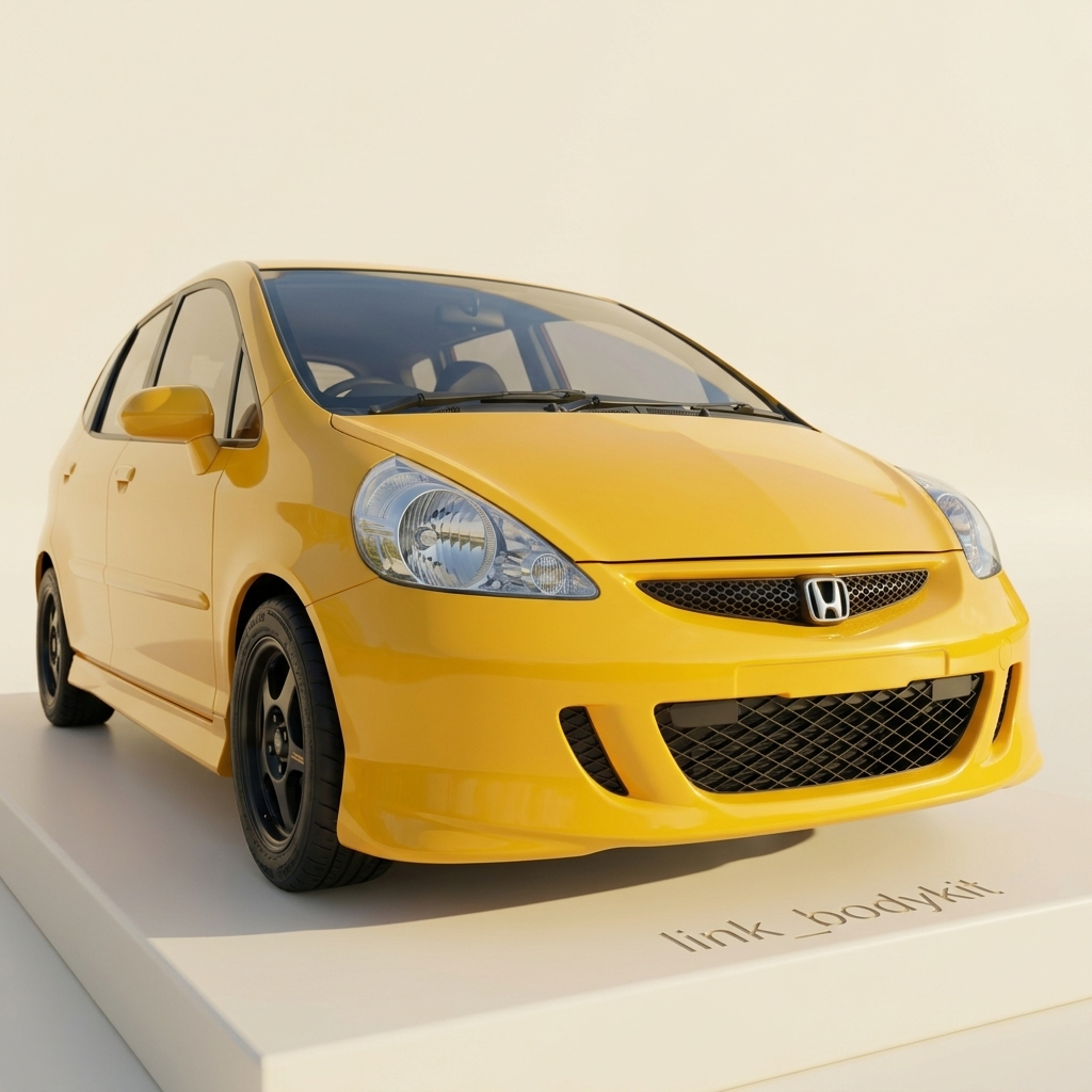Bodykit Full Bemper Jazz Gd3 Adaptasi Vtec Mmc 2004 - 2007 Adaptasi Vtec Include Grill Jaring