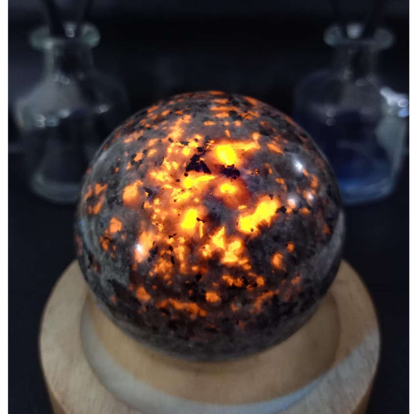 Natural Batu Yooperlite Sphere (2) Batu Asli Alam