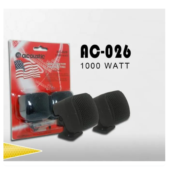 Tweeter Speaker Mobil Acoustic AC026 Kotak / Twiter Depan Acoustic AC-026 / Tweeter Mobil Acoustic