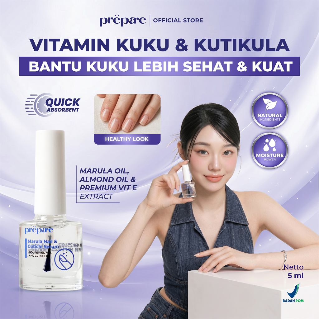 Prepare Serum Kuku Vitamin Kuku Rusak Obat Jamur Kuku Rusak Pelembut Kutikula Marula Nail Serum Obat