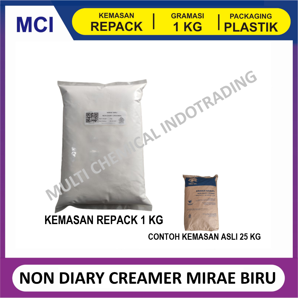 NON DAIRY CREAMER MIRAE / NDC KRIMER / SUSU BUBUK - KEMASAN REPACK 1 KG