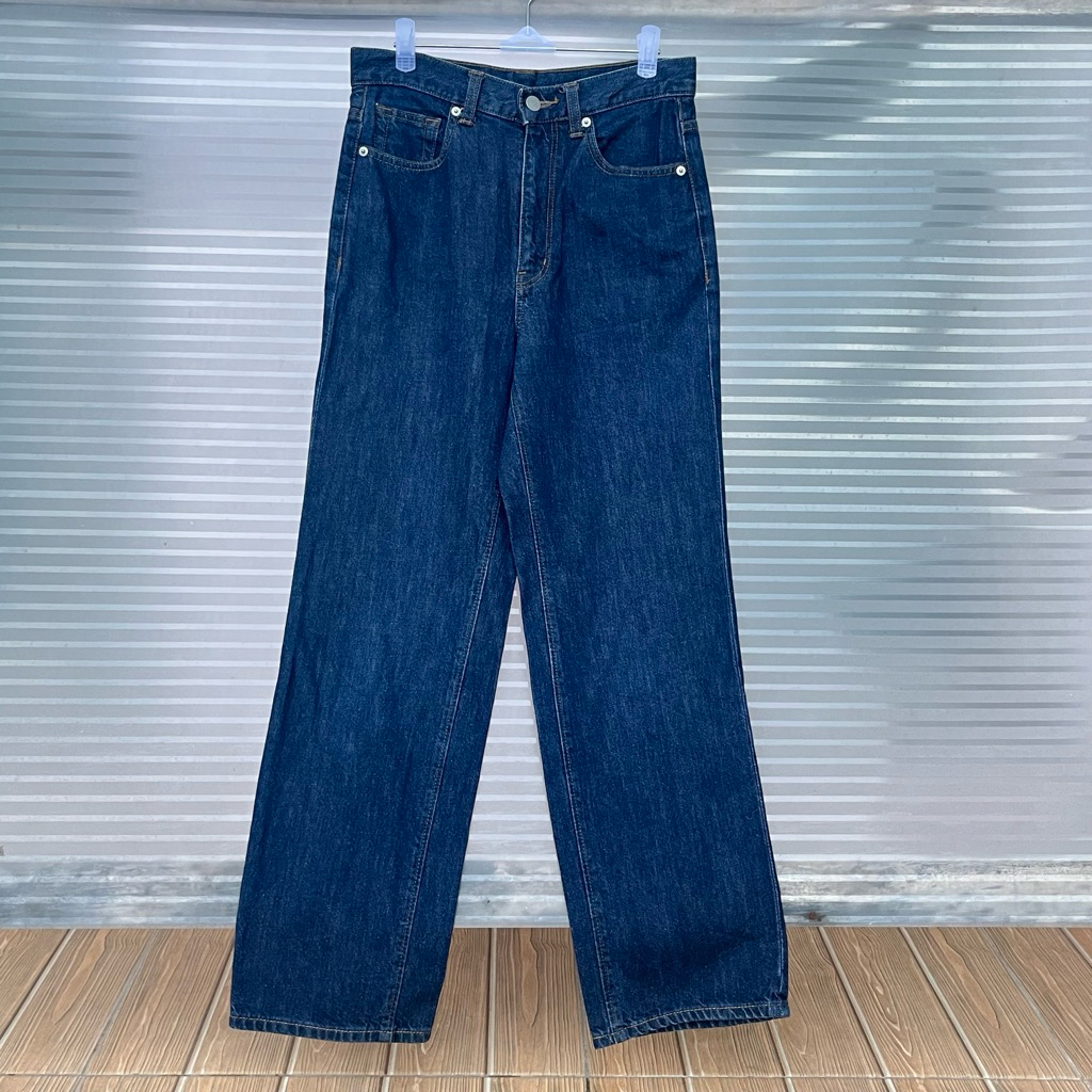 GU Jeans Straight Pants Navy