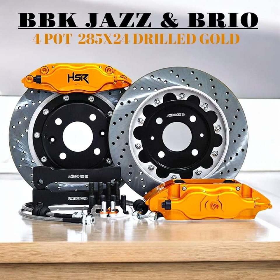 BBK Jazz & Brio HSR YELOW Original BIG BRAKE KIT HSR WHEEL Free Maintenance