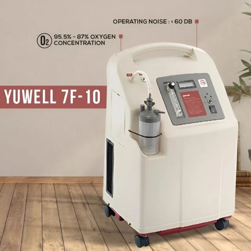 Yuwell Oxygen Concentrator 7F-10 Oxigen Concentrator 10 Liter  Oksigen Medis Alat Bantu Pernafasan