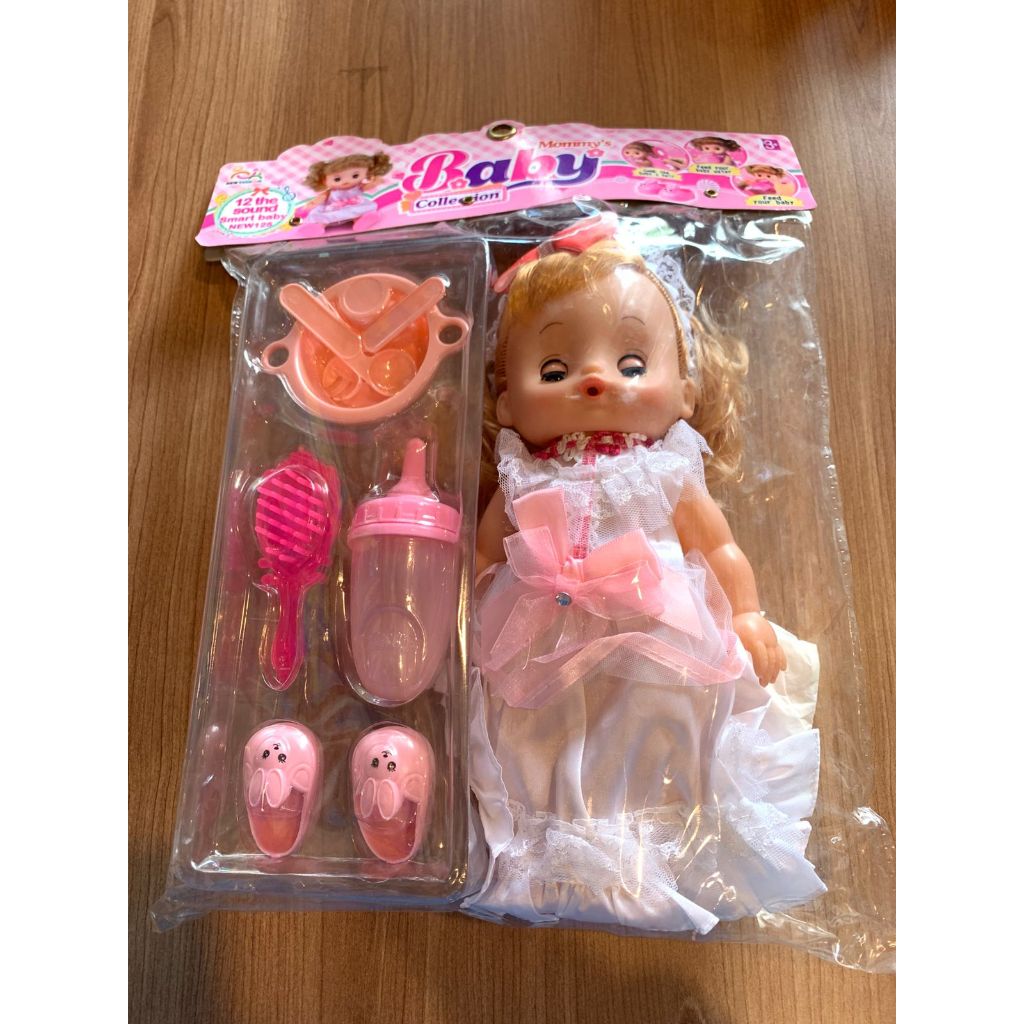 MOMMY BABY Mainan Boneka bayi bisa pipis ,makan n  suara