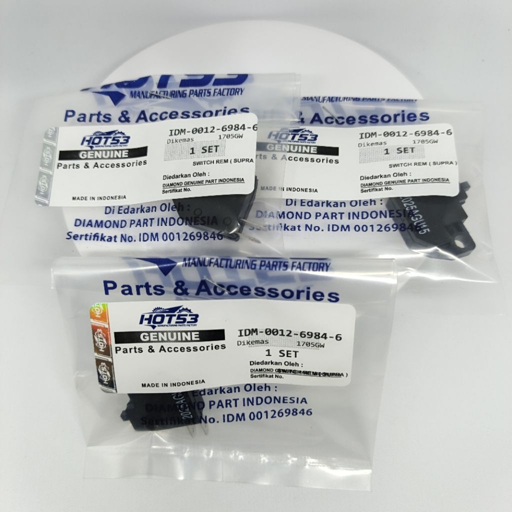 SWITCH REM DEPAN SUPRA X / REVO / KARISMA - SUIT REM CAKRAM DEPAN  HOT 53