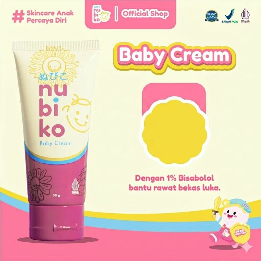 Nubiko Baby Cream 50g / Cream Bayi / Cream Wajah