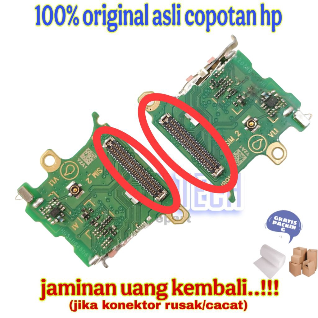 SOKET LCD ( yang di board/mesin)INFINIX HOT 40i ORIGINAL COPOTAN BAWAAN HP