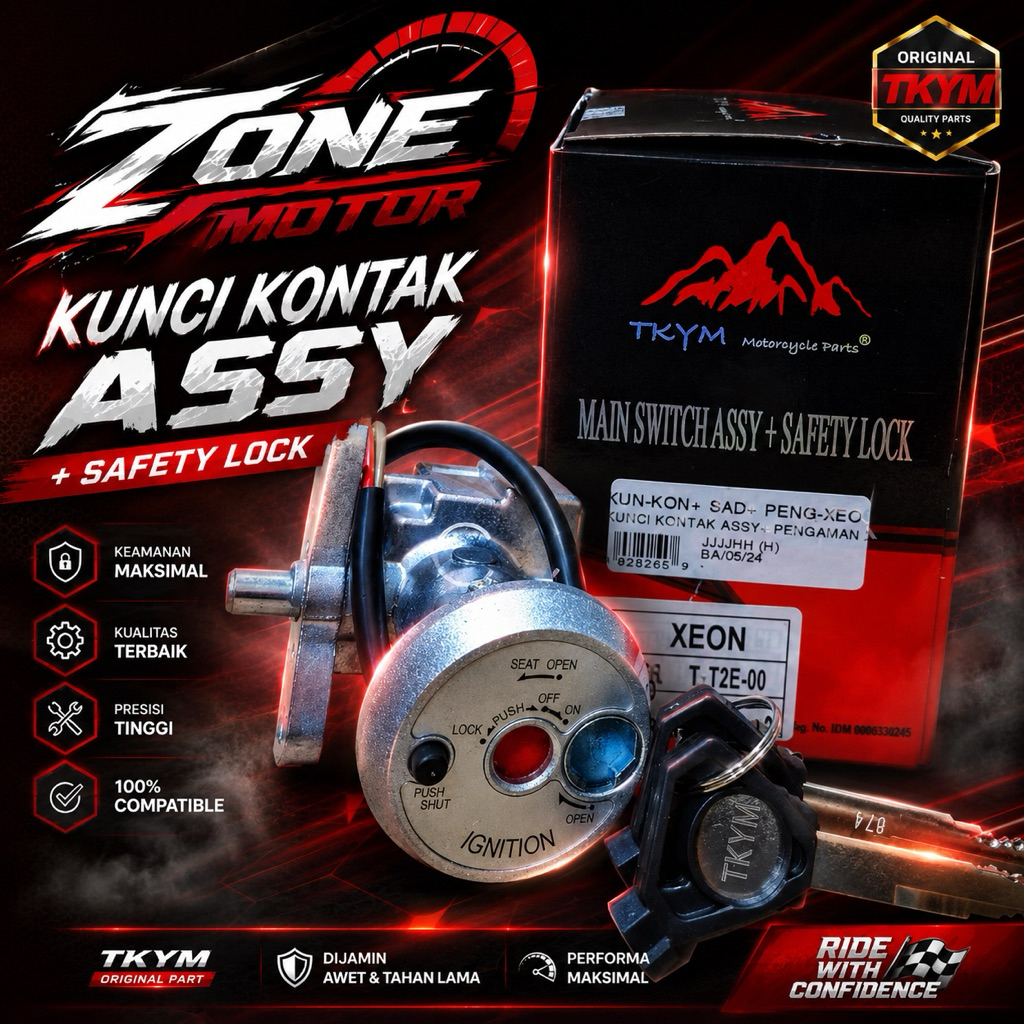 Takayama KUNCI KONTAK SET + PENGAMAN tipe motor XEON (2K)