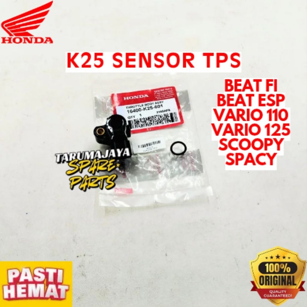 SENSOR TPS ORIGINAL HONDA KODE K25,  SENSOR TPS BEAT FI, SENSOR TPS BEAT ESP, SENSOR TPS VARIO 110, 