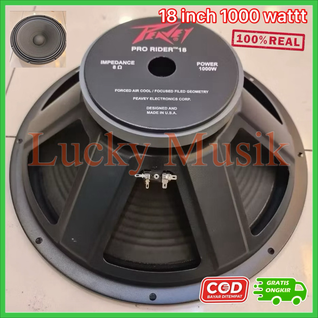 Speaker Komponen Peavey Pro Rider 18 Inch 1000 Watt ( COD ) speaker 18inch 1000watt