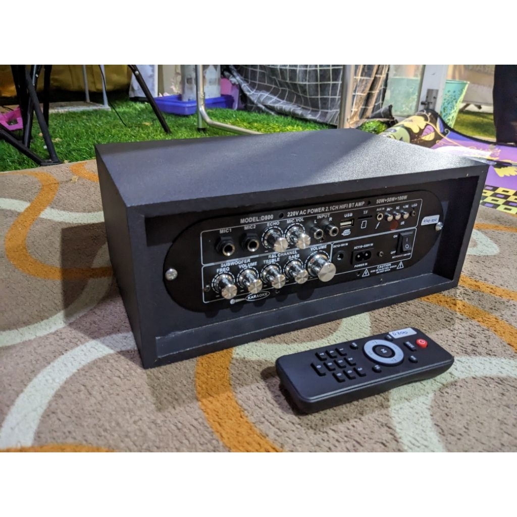 Amplifier Karaoke Miniatur  Bluetooth Subwoofer 2.1