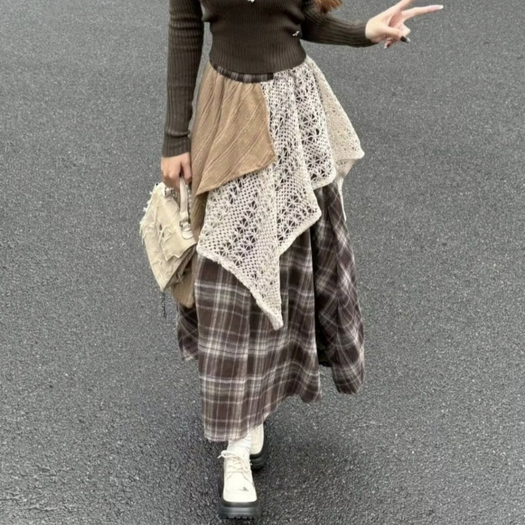 PADDY FLOWER MARKET CARDIGAN RAJUT RAINBOW IMPORT KNITWEAR Celana Kullot Rok Import boho vintage