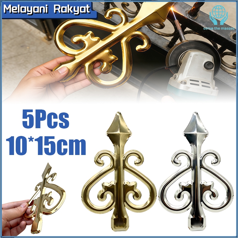 15*10cm Tombak Pagar Besi Stainless 201 Pagar Bunga Sambung Stainless Aksesoris Pagar Ornamen Pagar 