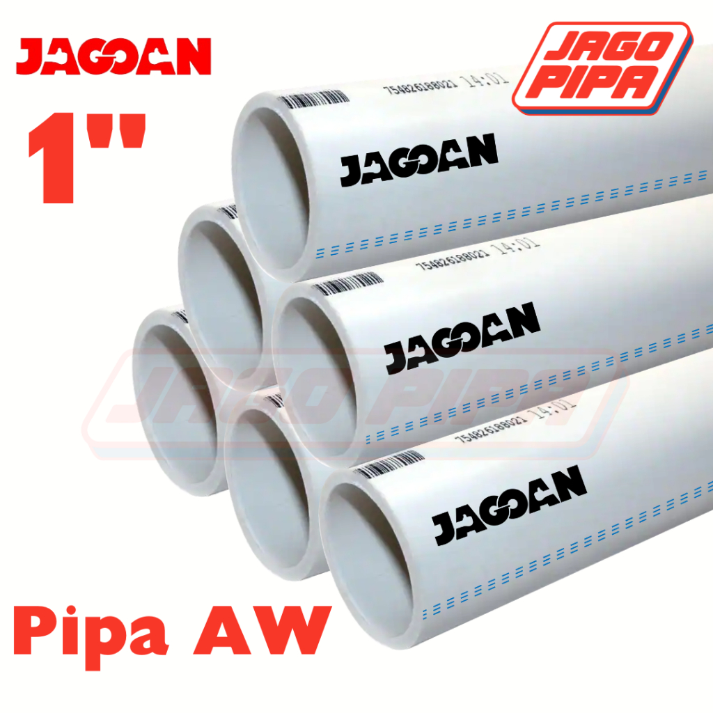 [SPX] Jagoan AW 1 Inch Pipa 4 METER DIPOTONG 1 METER - AN PVC Air Bersih MOF Paralon Putih 1"