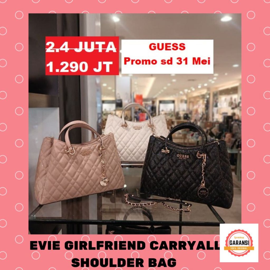 Tas Guess seri TAMSIN LARGE CONVERTIBLE shoulder bag 100% Original Store