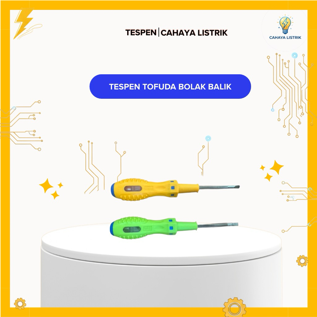 Tespen Bolak Balik Tofuda Gagang Karet