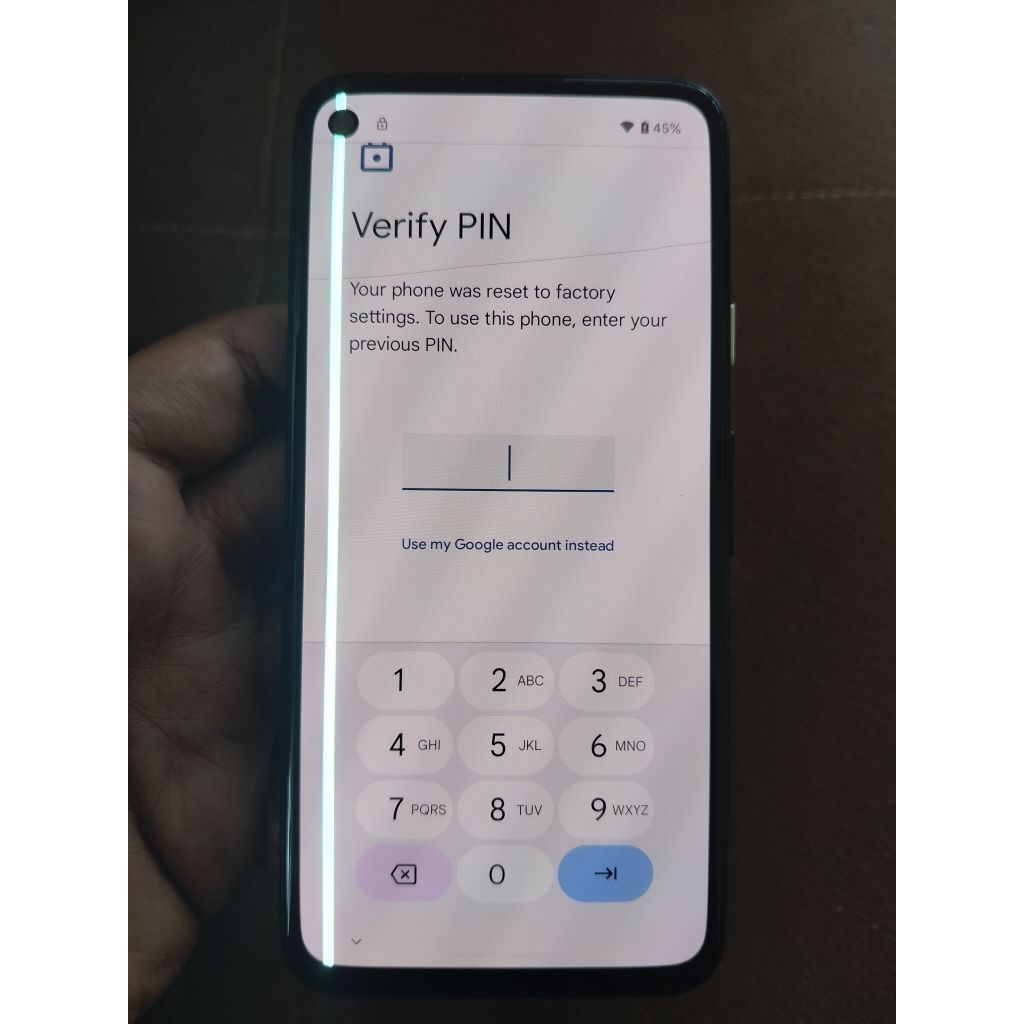 pixel 4A 6/64 minus lock frp dan lcd