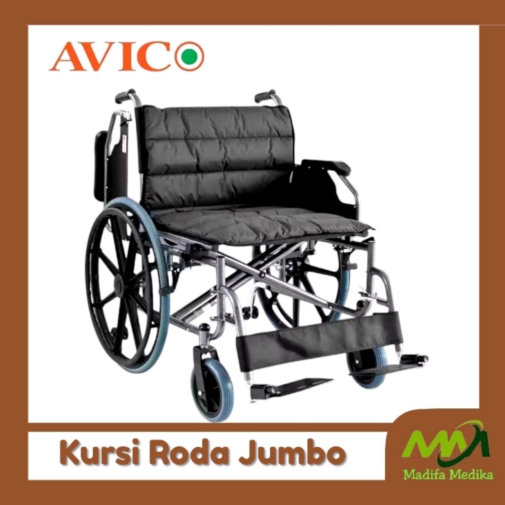 Kursi Roda Jumbo  Avico Bima  Kursi Roda Standard Big Size