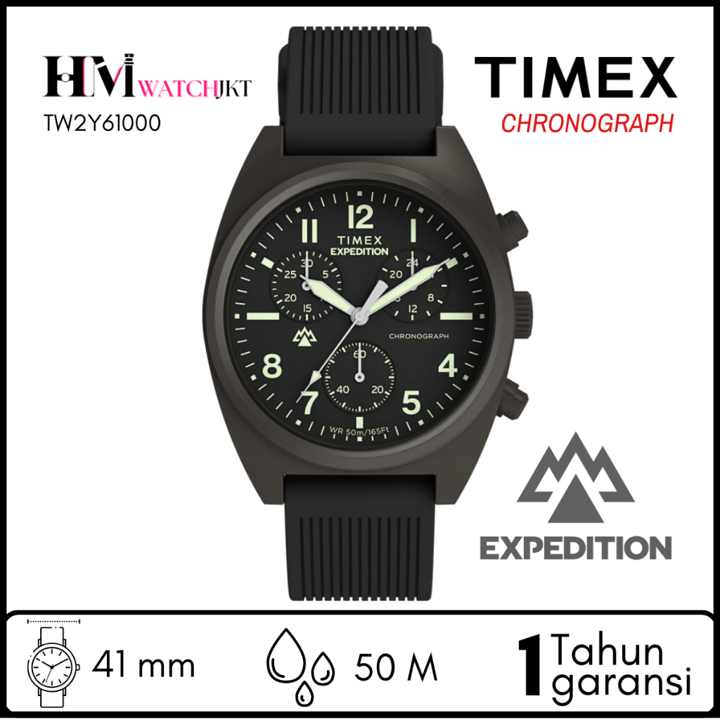 TIMEX TW2Y61000 EXPEDITION CAPSTONE CHRONOGRAPH Jam Tangan Pria Origial Analog Antiair