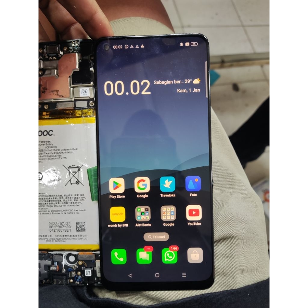 LCD Oppo Reno 8 Oppo Reno 7 Original Copotan Normal