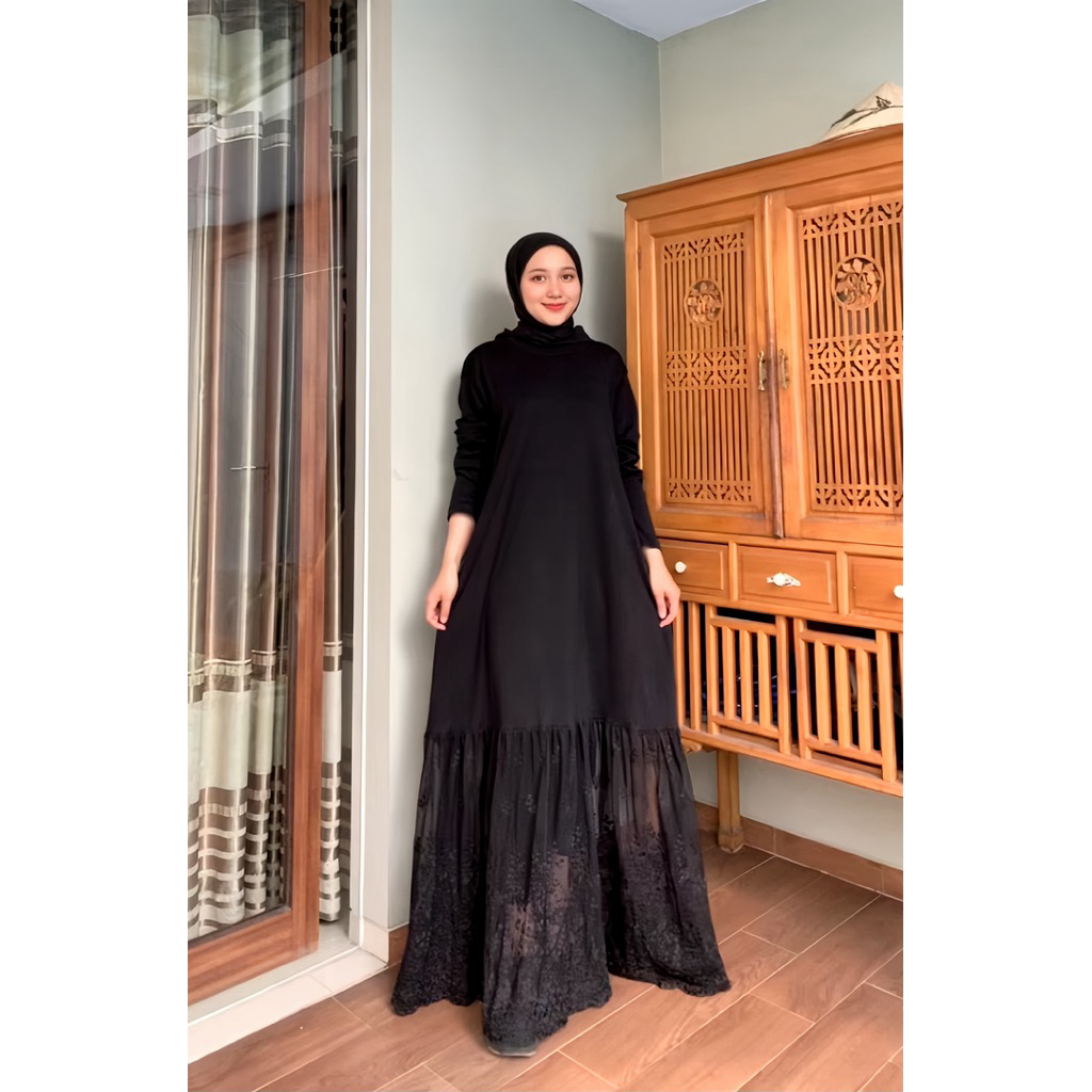 Elvara Dress Athayaa Daily / gamis wanita original / gamis athayaa / gamis