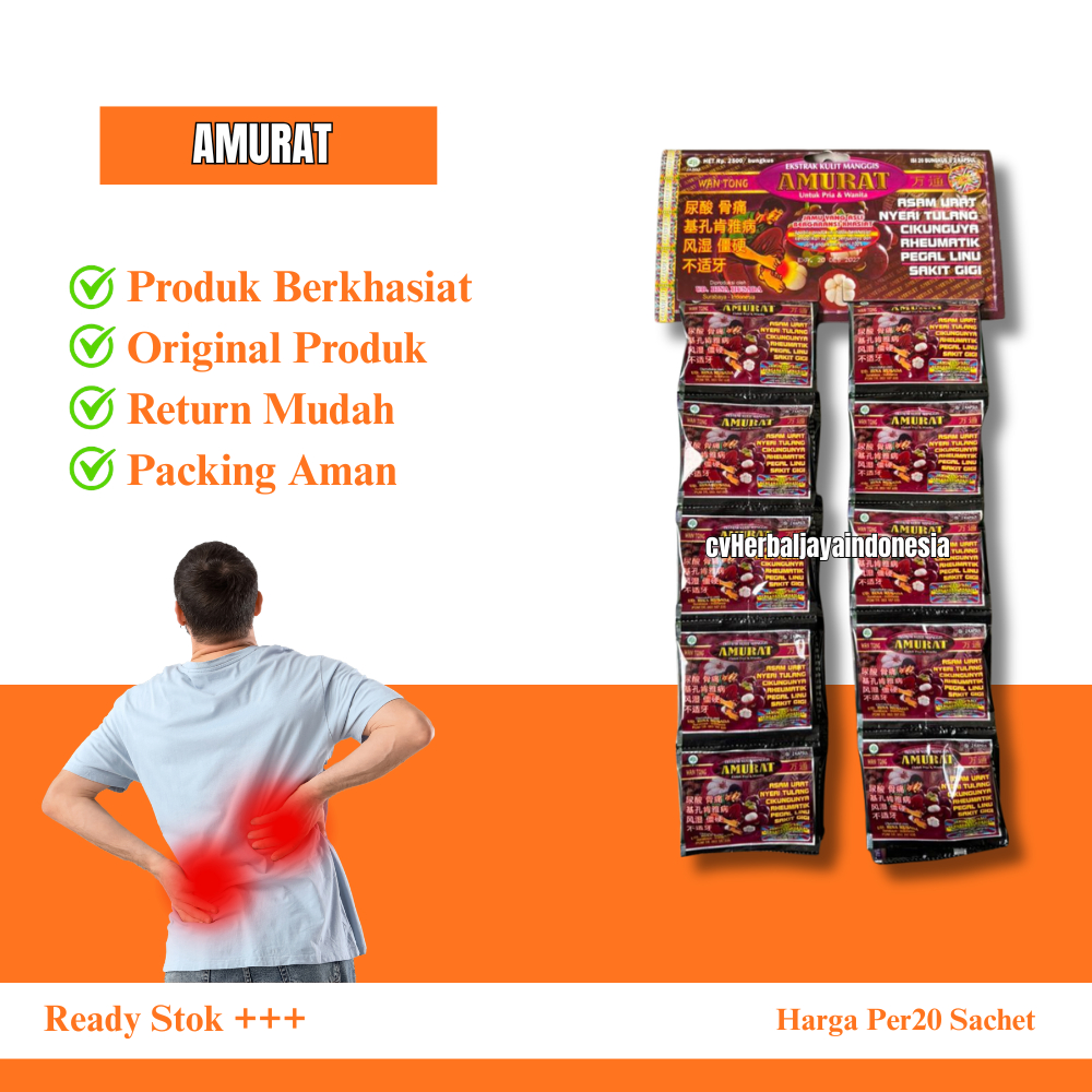 Kapsul Am-urat Renceng 20 Sachet Original