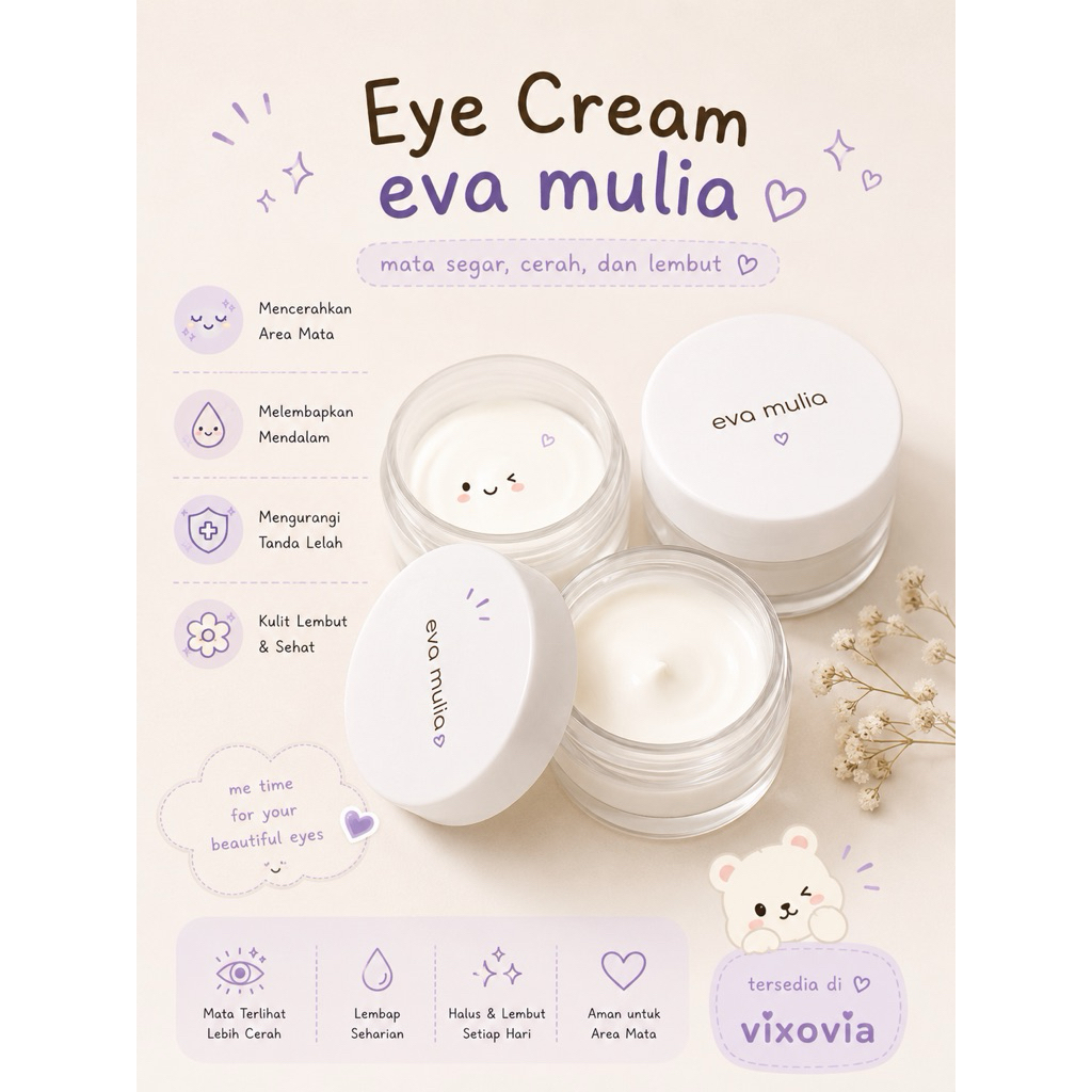 Eye Cream / Krim Mata Perawatan Kecantikan Eva Mulia