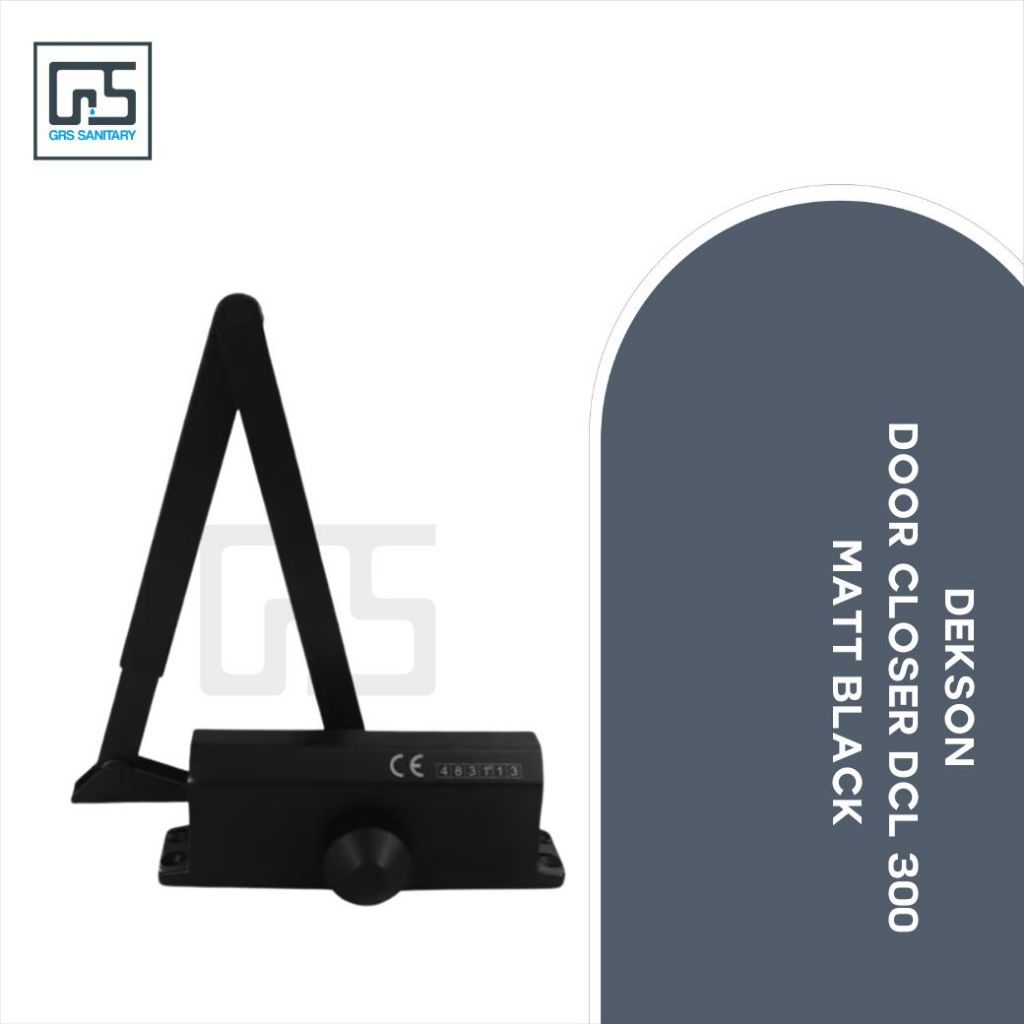 Dekkson Door Closer DCL 300 NHO NA Matt Black