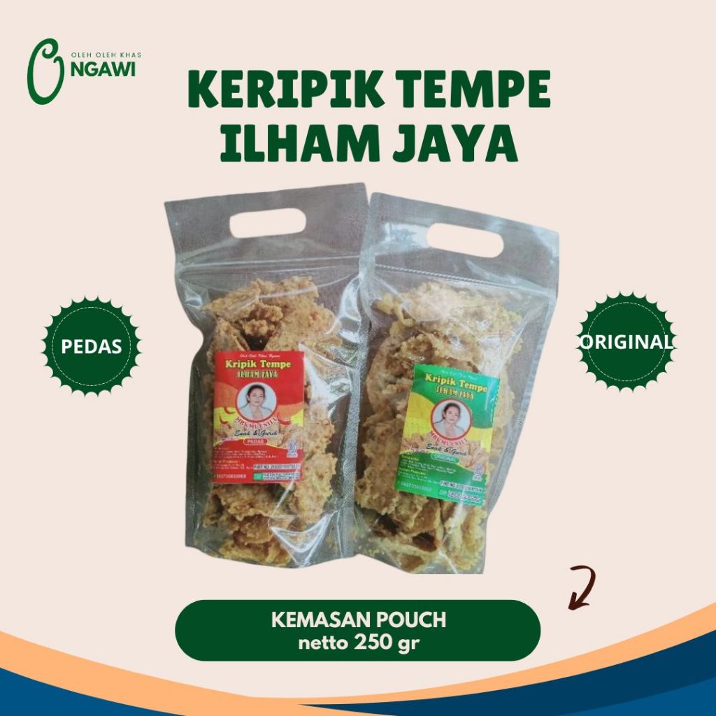 KERIPIK TEMPE ILHAM JAYA, keripik tempe, KERIPIK TEMPE MBOK MENIL,OLEH OLEH NGAWI