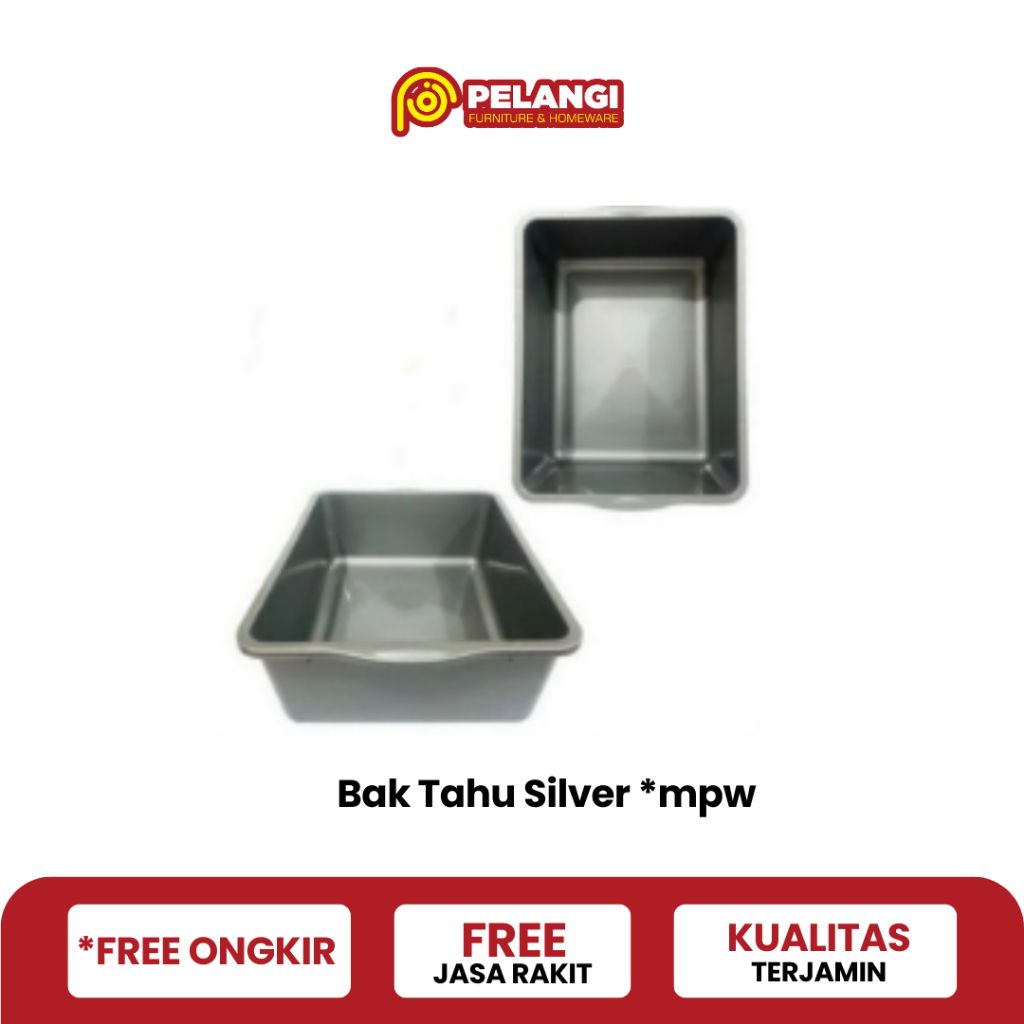 Bak  Segi Tahu Silver | Bak Tahu Plastik MPW |