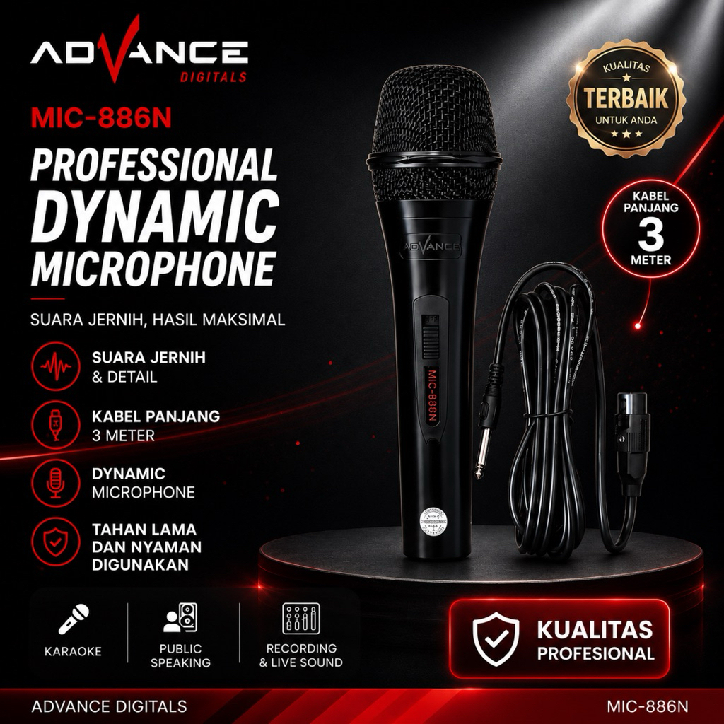 Microfon Advance Mic 886 N - Microfon Kabel
