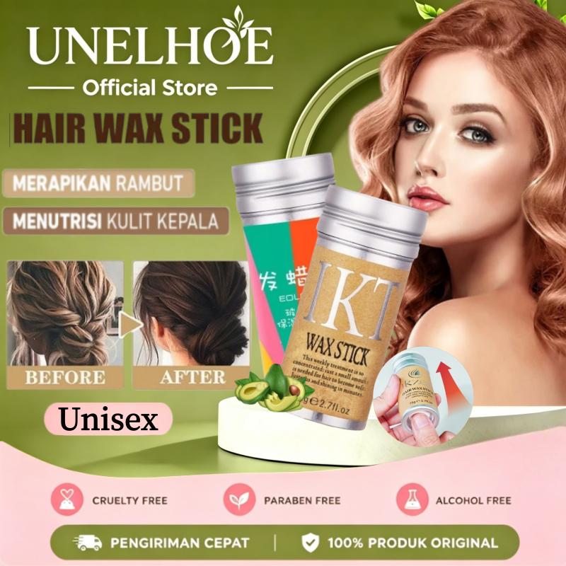 UNELHOE Hair Wax Stick Rambut Anak 75gr Long Lasting Waterproof Portable Finishing Broken Hair Stick Hair Styling Tool - UnisexHair Wax Stik