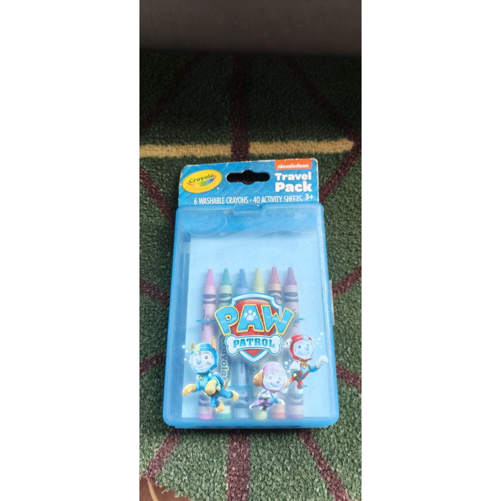 crayola treavel pack paw patrol