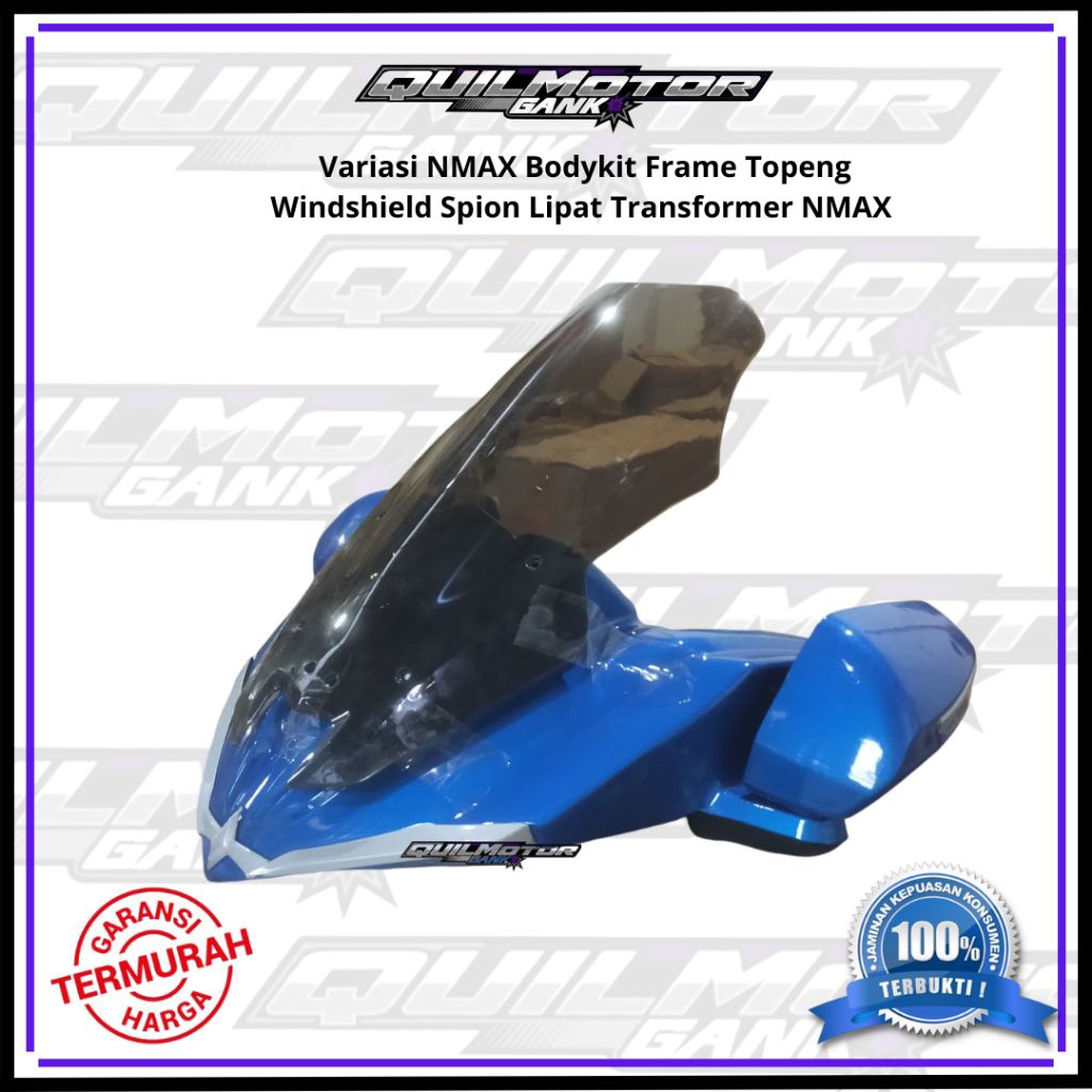Paket Variasi NMAX Bodykit Frame Topeng Windshield Spion Lipat Transformer Yamaha NMAX Old New Premi