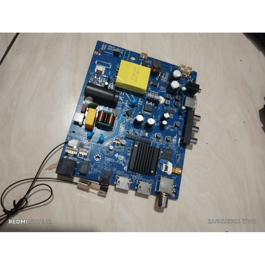 modul mb mainboard tv smart polytron pld32cv1869 original 100 % mesin tv Pld 32cv1869
